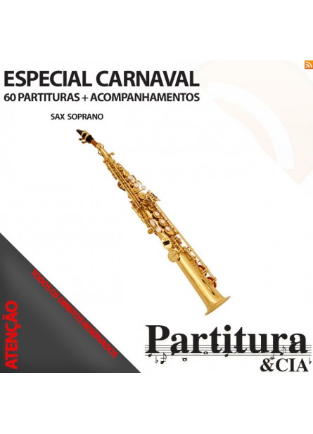 Partituras MARCHINHAS CARNAVAL para Sax Soprano