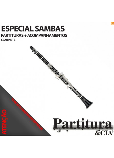 Partituras de SAMBAS para Clarinete - Volume III