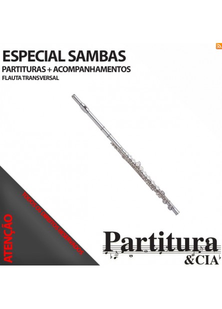 Partituras de SAMBAS para Flauta Transversal - Volume I