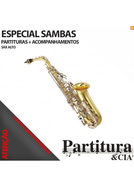 Partituras de SAMBAS para Sax Alto - Volume III