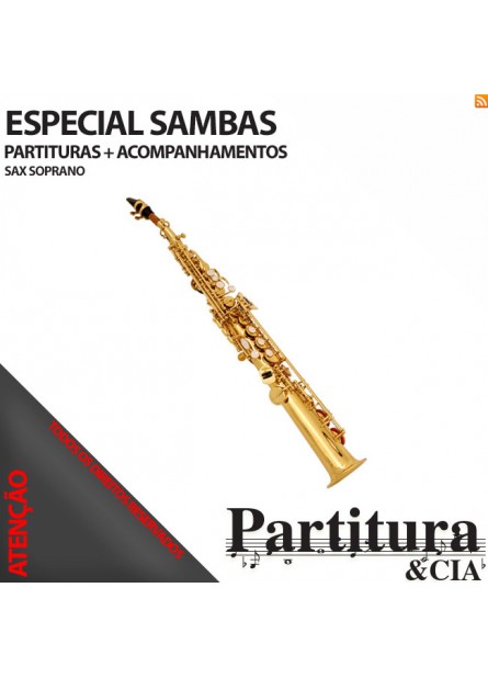 Partituras de SAMBAS para Sax Soprano - Volume I