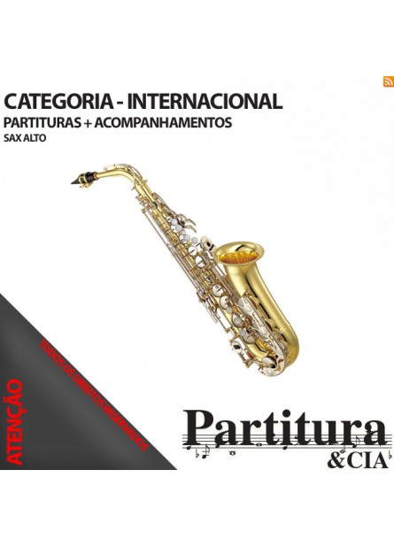 Partituras INTERNACIONAIS para Sax Alto - Volume II